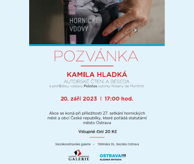  Autorské čtení a besedu s Kamilou Hladkou