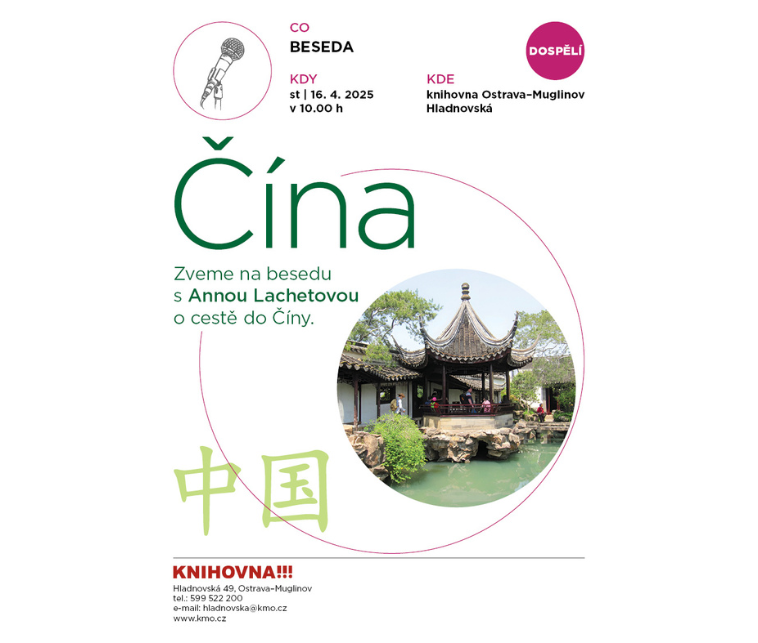 Beseda: Čína s Annou Lachetovou