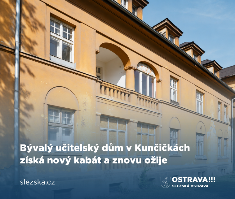 Bývalý učitelský dům v Kunčičkách získá nový kabát a znovu ožije