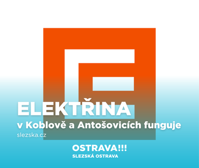 Elektřina v Koblově a Antošovicích funguje!