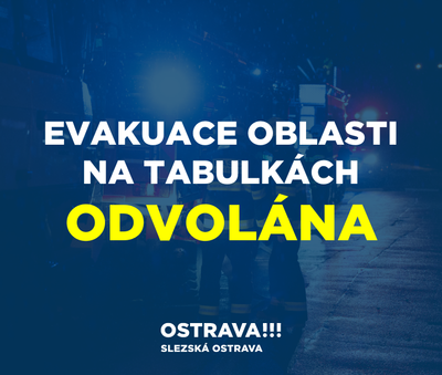 Evakuace oblasti na Tabulkách ODVOLÁNA