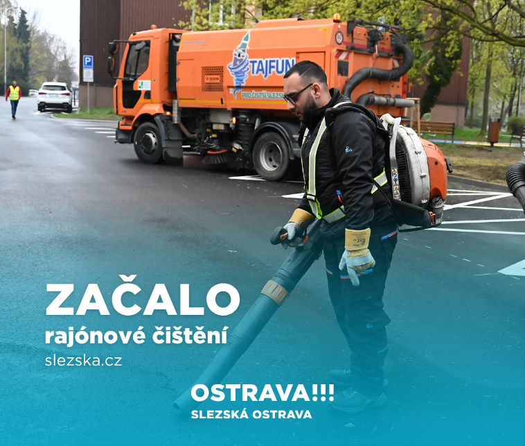 Na Slezské začalo jarní rajónové čištění