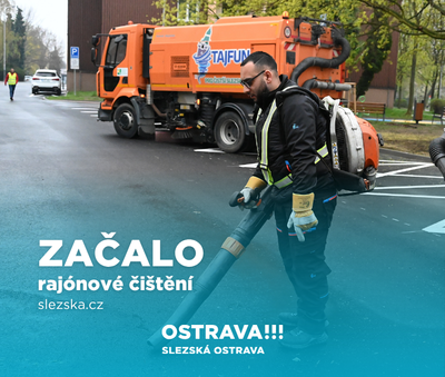 Na Slezské začalo jarní rajónové čištění