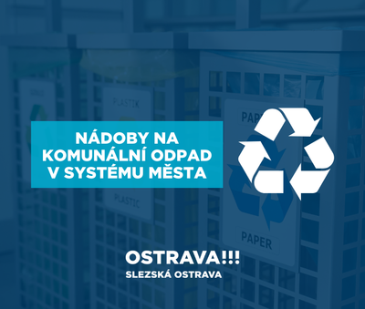 Nádoby na komunální odpad v systému města