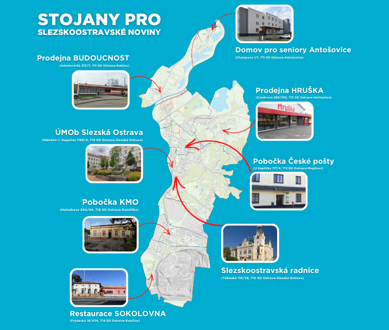 Nové stojany SON ve Slezské Ostravě