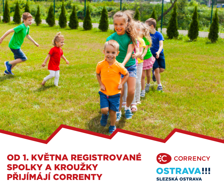 OD 1. KVĚTNA REGISTROVANÉ  SPOLKY A KROUŽKY  PŘIJÍMÁJÍ CORRENTY