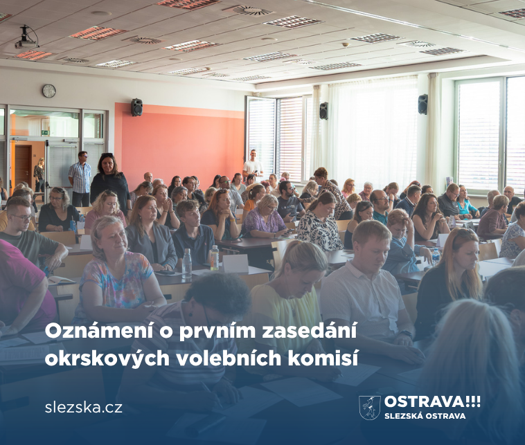 Oznámení o prvním zasedání okrskových volebních  komisí