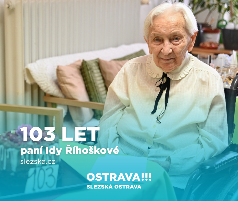 Paní Ida Říhošková oslavila 103. narozeniny