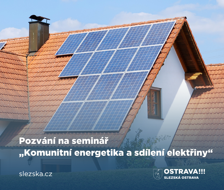 Pozvání na seminář  „Komunitní energetika a sdílení elektřiny“