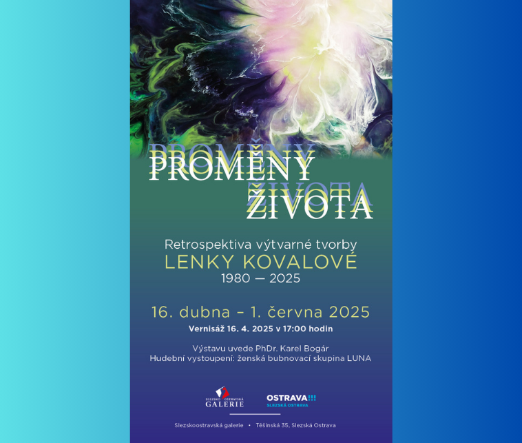 Pozvánka na vernisáž výstavy Proměny života