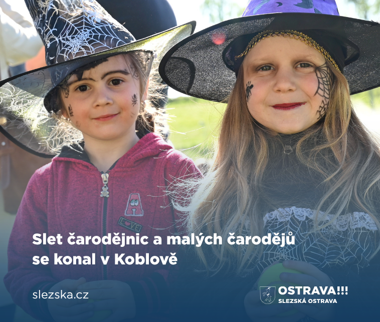 Slet čarodějnic a malých čarodějů se konal v Koblově