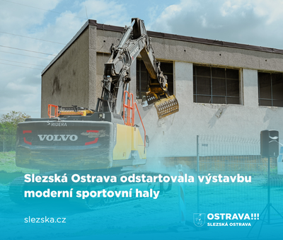 Slezská Ostrava odstartovala výstavbu moderní sportovní haly