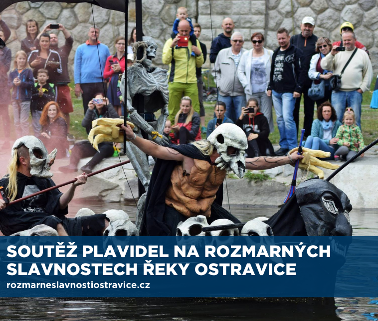 Soutěž netradičních plavidel na Rozmarných slavnostech řeky Ostravice