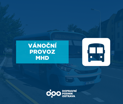 Vánoční provoz na linkách Dopravního podniku Ostrava
