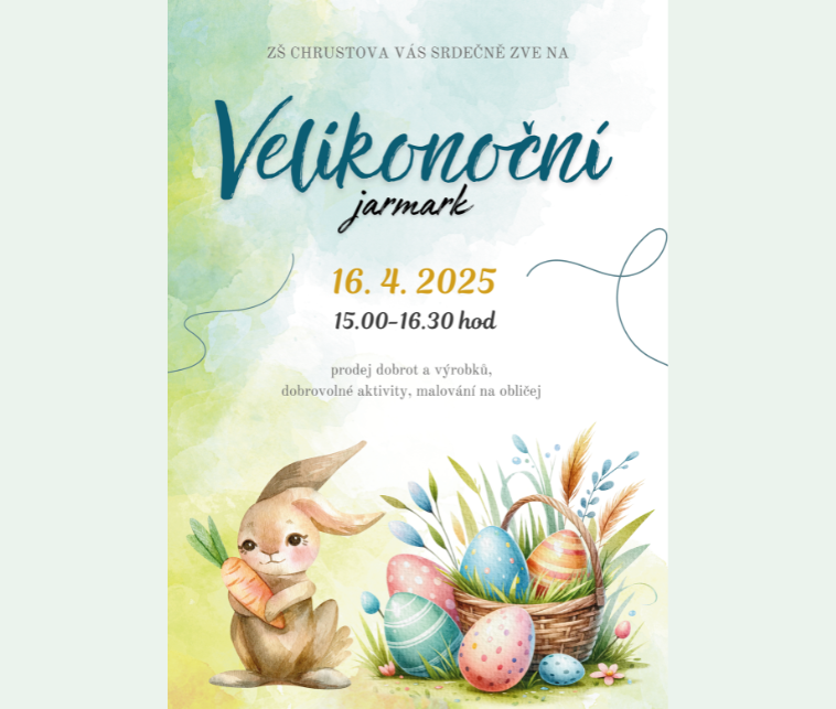 Velikonoční jarmark na ZŠ Chrustova