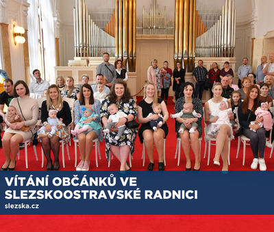 Vítání občánků ve slezskoostravské radnici