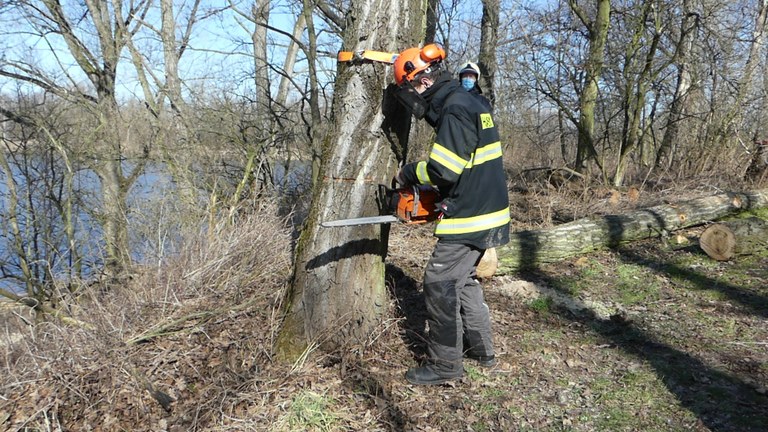 Výcvik dobrovolných hasičů