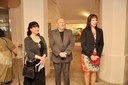 Výstavu zahájili generální konzulka Polské republiky v Ostravě Anna Olszewska, místostarosta Slezské Ostravy Ing. Roman Goryczka a vedoucí odboru školství a kultury Mgr. Petra Nitková (zleva doprava)